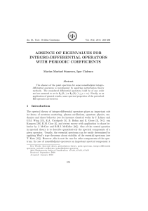 ABSENCE OF EIGENVALUES FOR INTEGRO-DIFFERENTIAL OPERATORS WITH PERIODIC COEFFICIENTS
