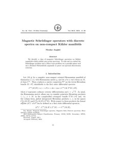 Magnetic Schr¨ odinger operators with discrete spectra on non-compact K¨ ahler manifolds