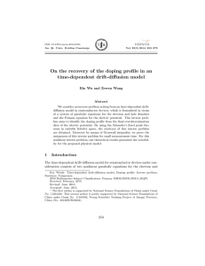 On the recovery of the doping profile in an