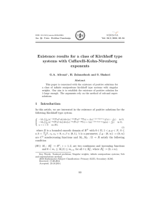Existence results for a class of Kirchhoff type systems with Caffarelli-Kohn-Nirenberg exponents