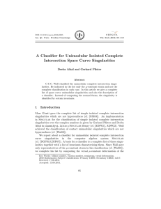 A Classifier for Unimodular Isolated Complete Intersection Space Curve Singularities