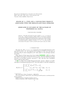 Bulletin of Mathematical Analysis and Applications ISSN: 1821-1291, URL: