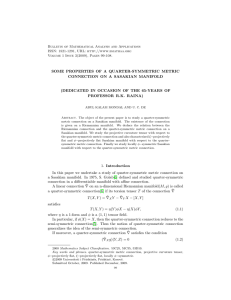 Bulletin of Mathematical Analysis and Applications ISSN: 1821-1291, URL: