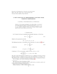 Bulletin of Mathematical Analysis and Applications ISSN: 1821-1291, URL: