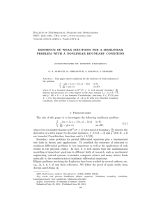 Bulletin of Mathematical Analysis and Applications ISSN: 1821-1291, URL: