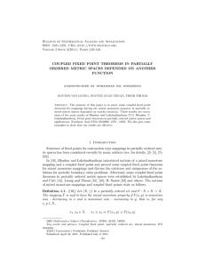 Bulletin of Mathematical Analysis and Applications ISSN: 1821-1291, URL: