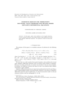 Bulletin of Mathematical Analysis and Applications ISSN: 1821-1291, URL: