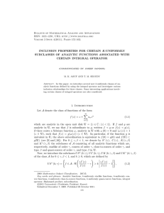 Bulletin of Mathematical Analysis and Applications ISSN: 1821-1291, URL: