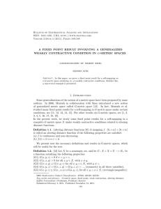 Bulletin of Mathematical Analysis and Applications ISSN: 1821-1291, URL: