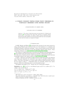 Bulletin of Mathematical Analysis and Applications ISSN: 1821-1291, URL: