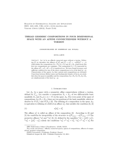 Bulletin of Mathematical Analysis and Applications ISSN: 1821-1291, URL: