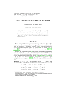 Bulletin of Mathematical Analysis and Applications ISSN: 1821-1291, URL: