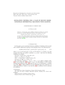 Bulletin of Mathematical Analysis and Applications ISSN: 1821-1291, URL: