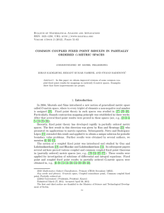 Bulletin of Mathematical Analysis and Applications ISSN: 1821-1291, URL: