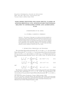 Bulletin of Mathematical Analysis and Applications ISSN: 1821-1291, URL: