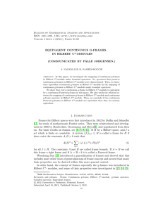 Bulletin of Mathematical Analysis and Applications ISSN: 1821-1291, URL: