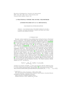 Bulletin of Mathematical Analysis and Applications ISSN: 1821-1291, URL: