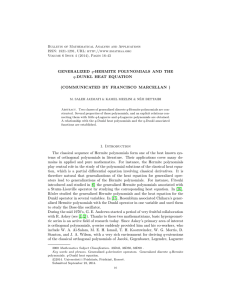 Bulletin of Mathematical Analysis and Applications ISSN: 1821-1291, URL: