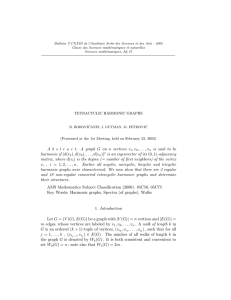 Bulletin T.CXXIII de l’Acad´emie Serbe des Sciences et des Arts -... Classe des Sciences math´ematiques et naturelles