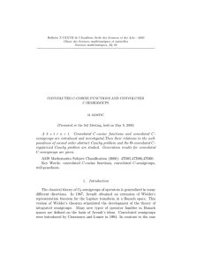 Bulletin T.CXXVII de l’Acad´emie Serbe des Sciences et des Arts -... Classe des Sciences math´ematiques et naturelles