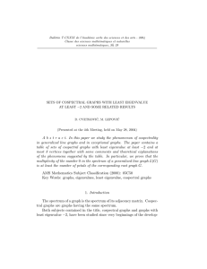 Bulletin T.CXXIX de l’Acad´emie serbe des sciences et des arts -... Classe des sciences math´ematiques et naturelles