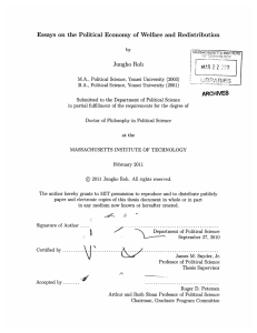 ARCHNES Essays  on  the  Political  Economy ... Jungho  Roh ff&#34;A. U  F