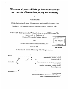Why some  airport-rail links  get built and others... not: the role of institutions, equity and financing