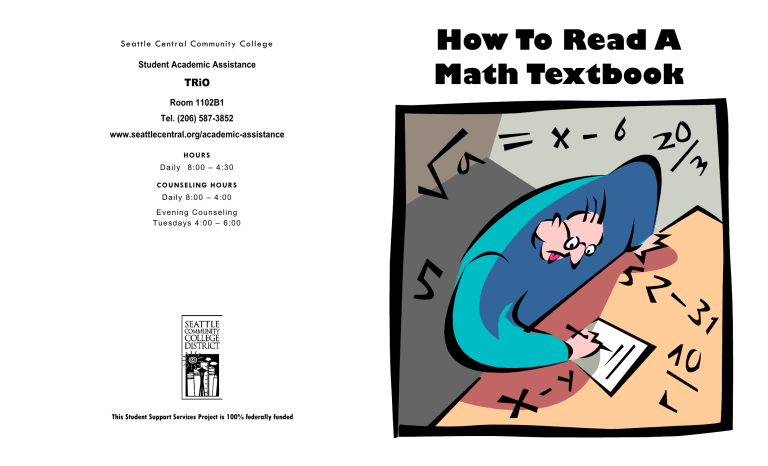 How To Read A Math Textbook TRiO