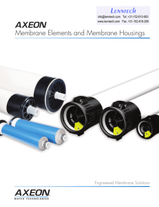 L enntech Membrane Elements and Membrane Housings Engineered Membrane Solutions