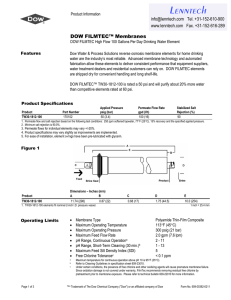 DOW FILMTEC™ Membranes