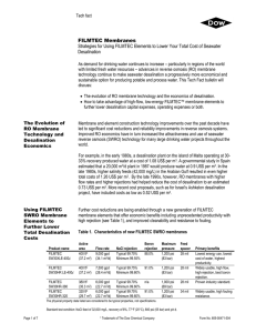 FILMTEC Membranes Desalination