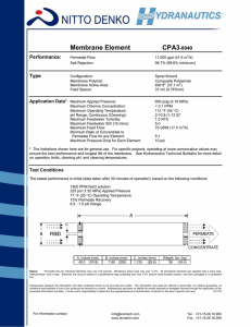 Membrane Element CPA3 -8040