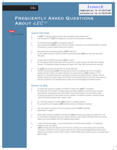 Frequently Asked Questions About iLEC F A Q s