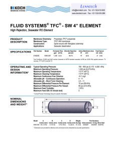 FLUID SYSTEMS TFC - SW 4” ELEMENT