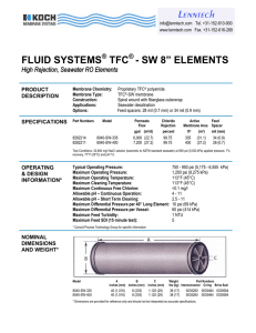 FLUID SYSTEMS TFC - SW 8” ELEMENTS