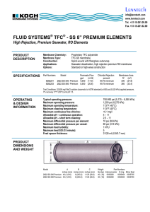 Lenntech FLUID SYSTEMS TFC - SS 8” PREMIUM ELEMENTS