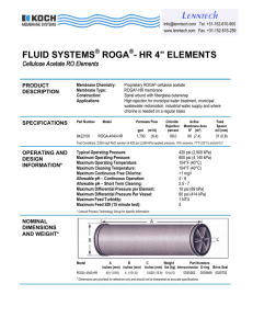 FLUID SYSTEMS ROGA - HR 4” ELEMENTS