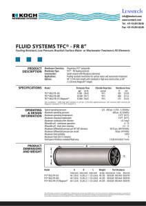 FLUID SYSTEMS TFC® - FR 8” PRODUCT DESCRIPTION