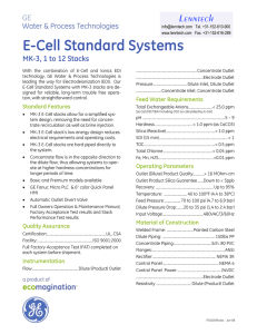 E-Cell Standard Systems Lenntech MK-3, 1 to 12 Stacks