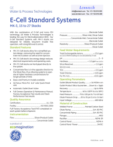 E-Cell Standard Systems MK-3, 15 to 27 Stacks