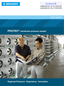 Lenntech PROTEC membrane pressure vessels Regional Presence