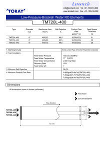 Lenntech 20L-400 TM7 Low-Pressure-Brackish Water RO Elements