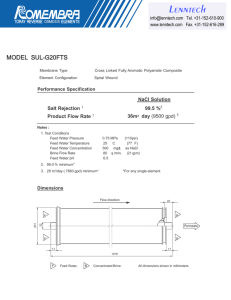 Lenntech MODEL  SUL-G20FTS Tel. +31-152-610-900 www.lenntech.com   Fax. +31-152-616-289