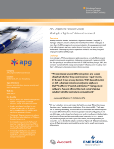 APG (Algemene Pensioen Groep) A Customer Success from the Experts in
