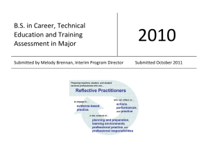 2010  B.S. in Career, Technical Education and Training