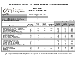 HEA - Title II 2006-2007 Academic Year