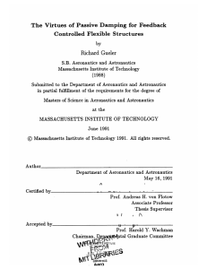 The  Virtues  of  Passive  Damping ... Controlled  Flexible  Structures Richard  Gueler