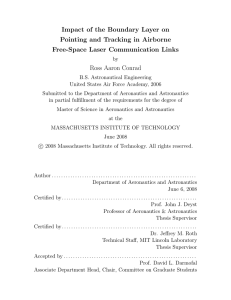 Impact of the Boundary Layer on Pointing and Tracking in Airborne