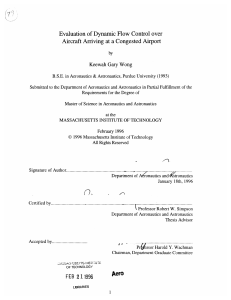 Control  over a Congested  Airport Keewah  Gary  Wong