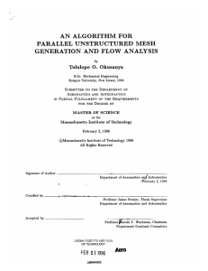 AN  ALGORITHM  FOR PARALLEL  UNSTRUCTURED  MESH